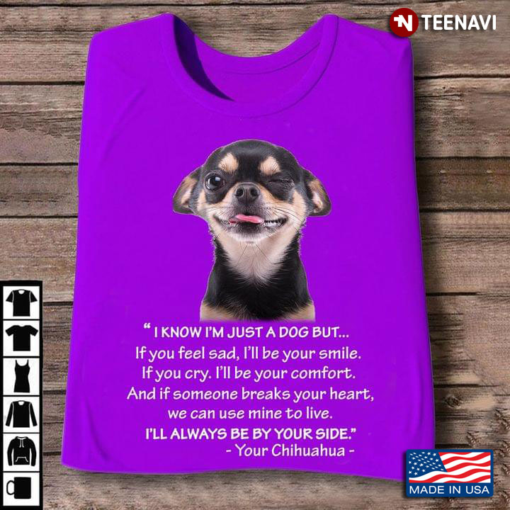 Chihuahua Know Im Just A Dog But If You Feel Sad Ill Be Your Smile For Dog Lover