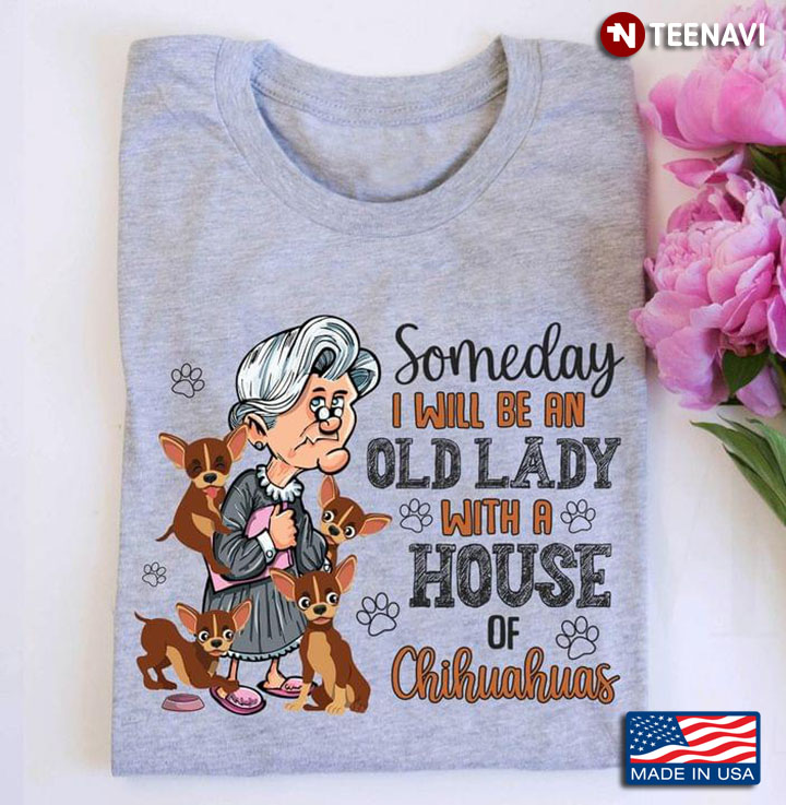 Someday I Will Be An Old Lady With A House Of Chihuahuas For Dog Lover