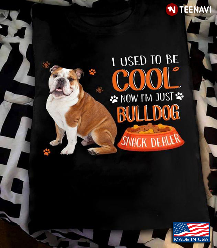 Bulldog I Used To Be Cool Now I'm Just Bulldog Snack Dealer For Dog Lover