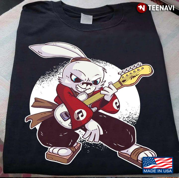 Rabbit Samurai Plays The Guitar For Guitar Lover