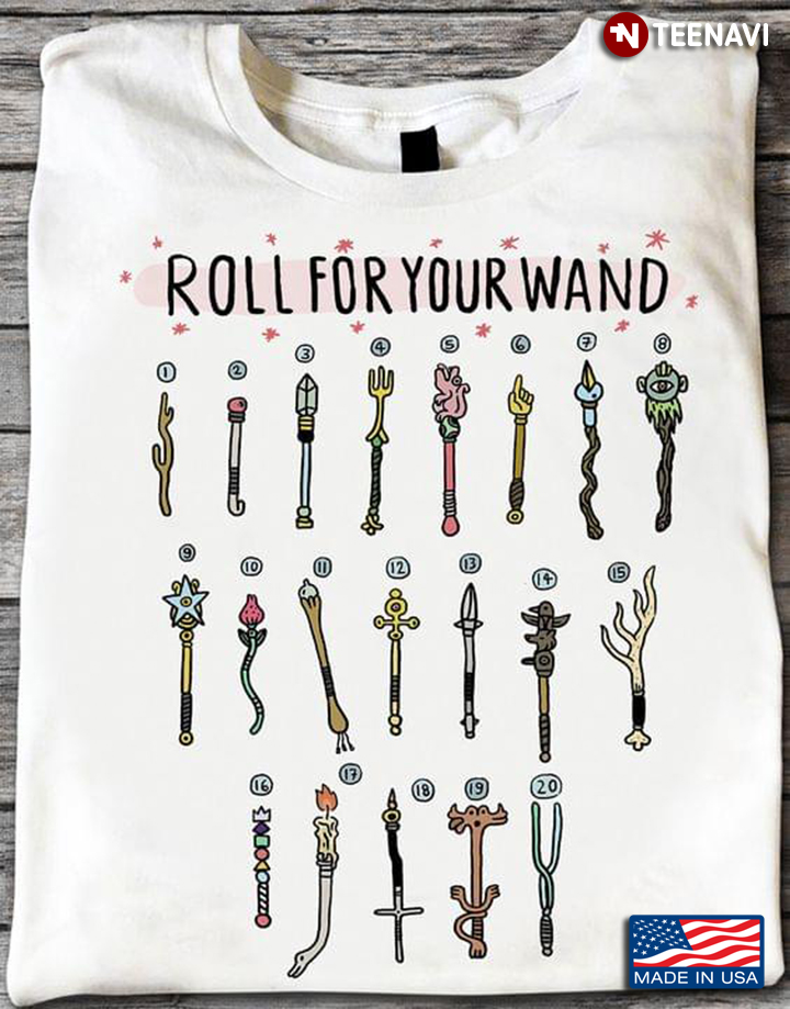 Roll For Your Wand Dungeons And Dragons For Game Lover