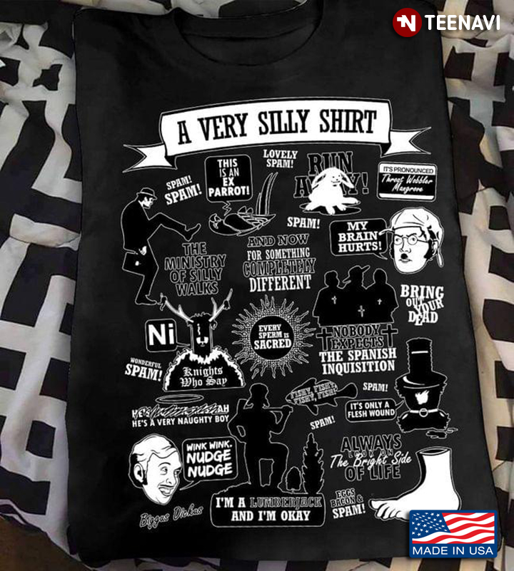 A Very Silly Shirt Monty Python And The Holy Grail For Film Lover