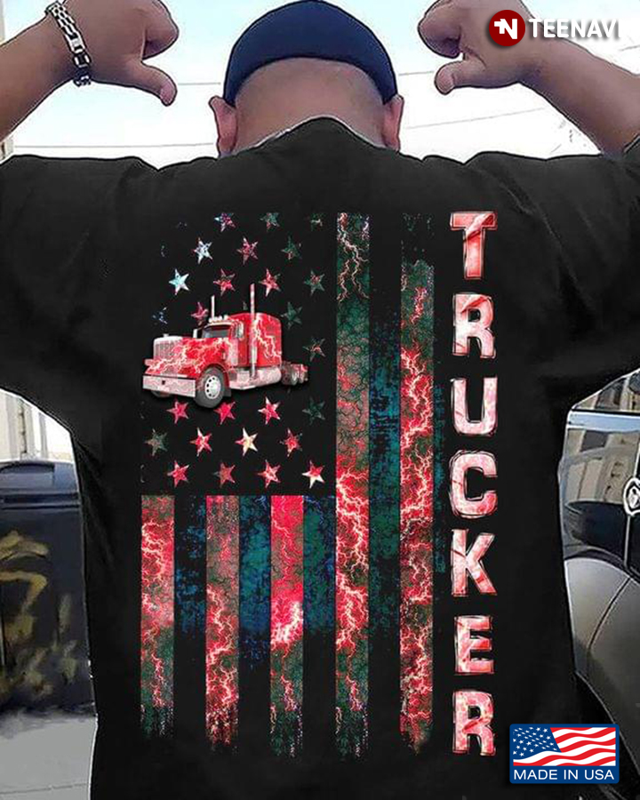 American Flag Truck For Trucker