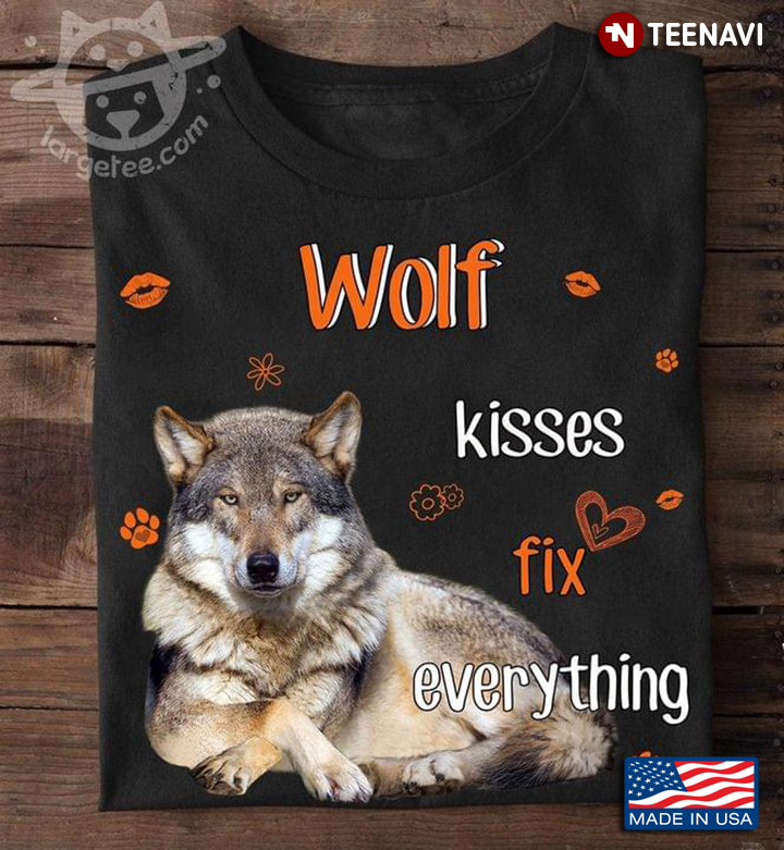 Wolf Kisses Fix Everything For Animal Lover