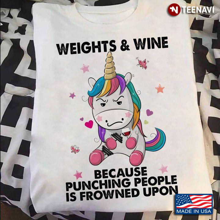 Unicorn Weights And Wine Because Punching People Is Frowned Upon
