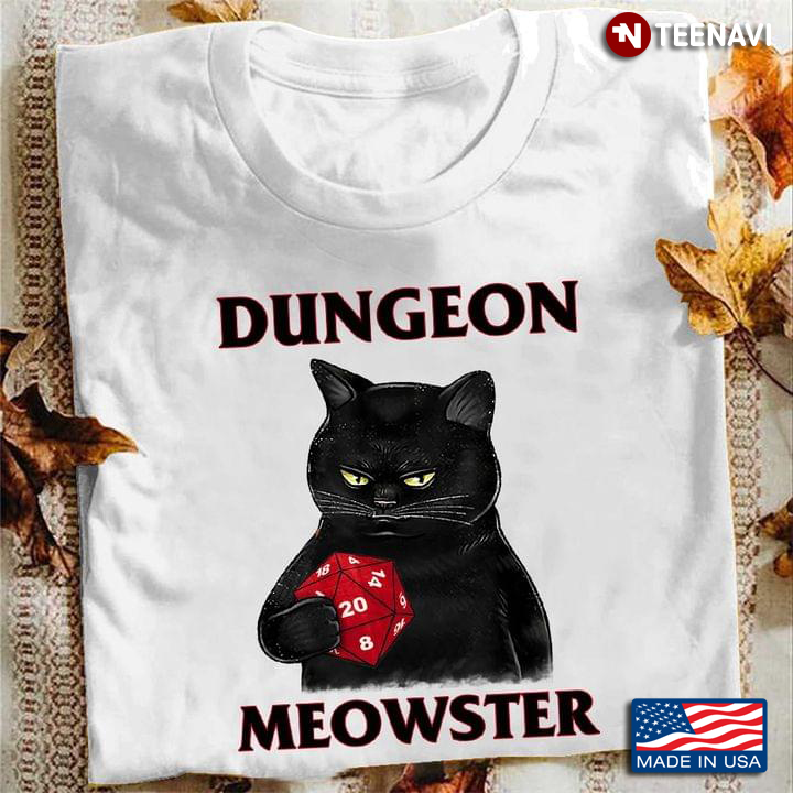Dungeon Meowster Black Cat Dungeons And Dragons For Game Lover