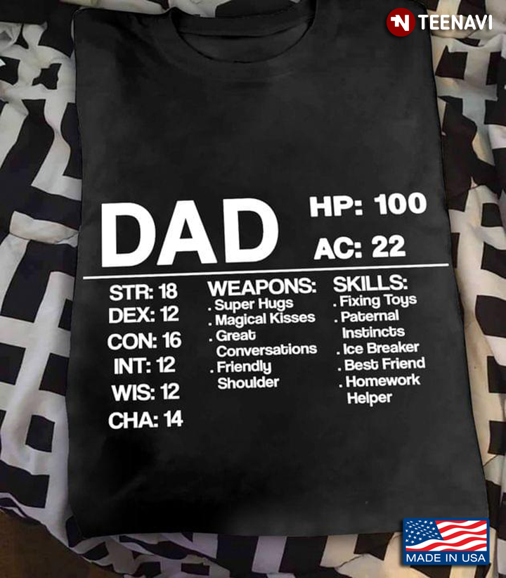 Dad HP 100 AC 22 Weapons Skills For Father's Day
