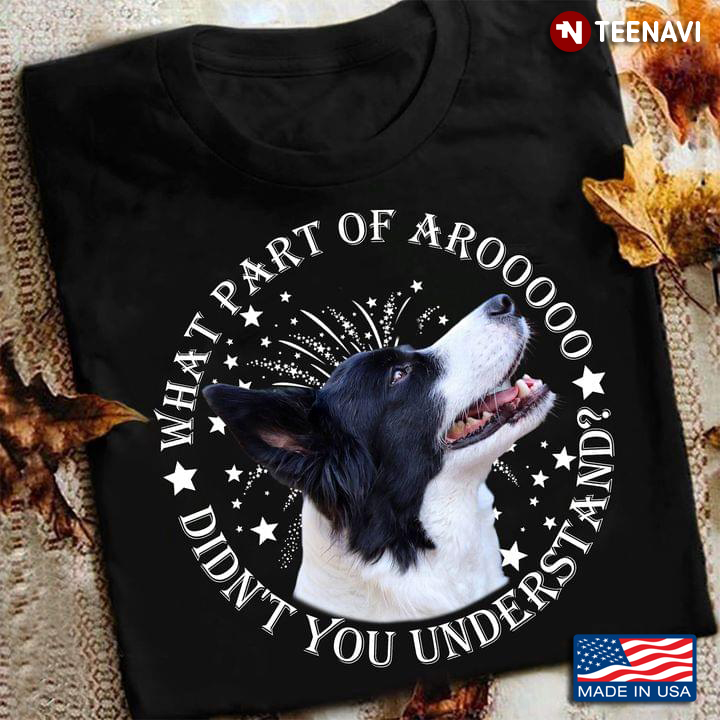 Border Collie What Part Of Arooooo Didn’t You Understand For Dog Lover