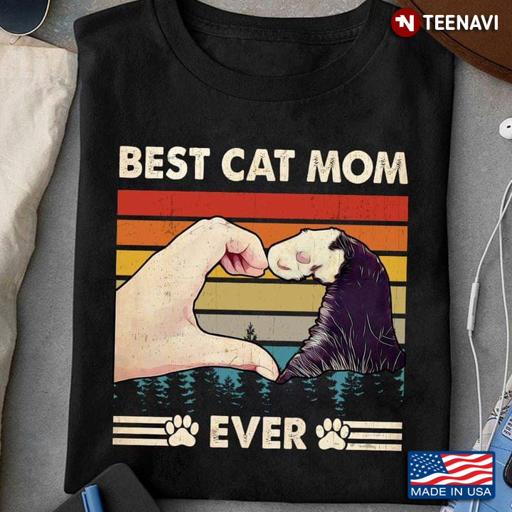 Vintage Best Cat Mom Ever For Cat Lover