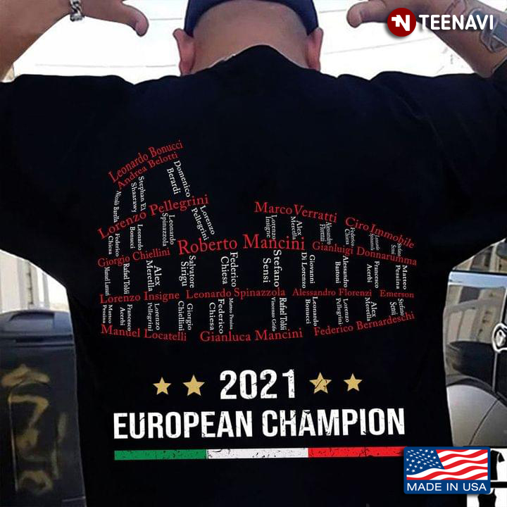 2021 European Champion For Football Lover