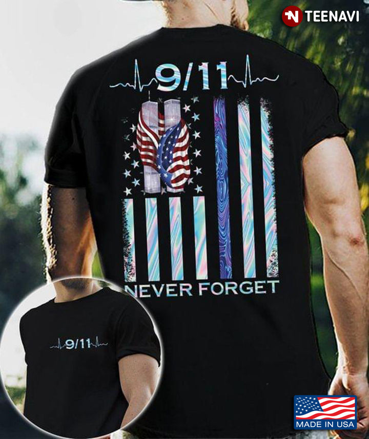 9/11 Never Forget American Flag September 11 Attacks