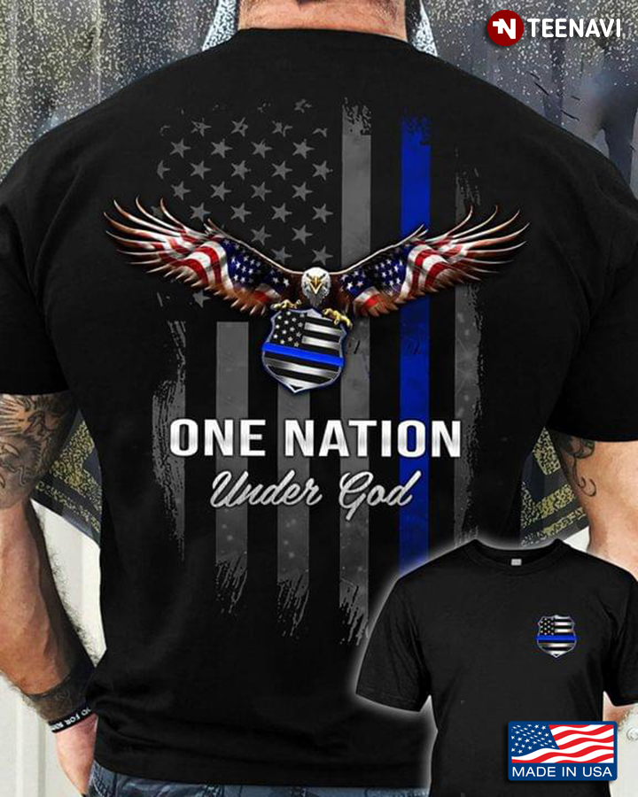 One Nation Under God Eagle American Flag