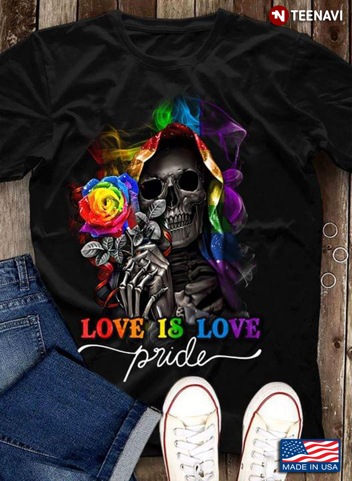LGBT Skeleton Love Is Love Pride