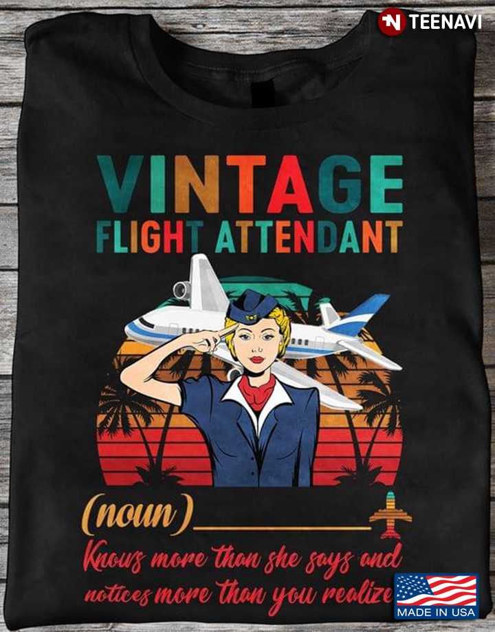 Vintage Flight Attendant Knows More Than She Says And Notices More Than You Realize