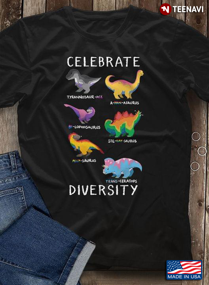 LGBT Celebrate Diversity Types Of Dinosaurs