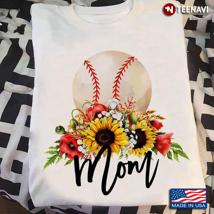 Ladies Baseball Mom Floral