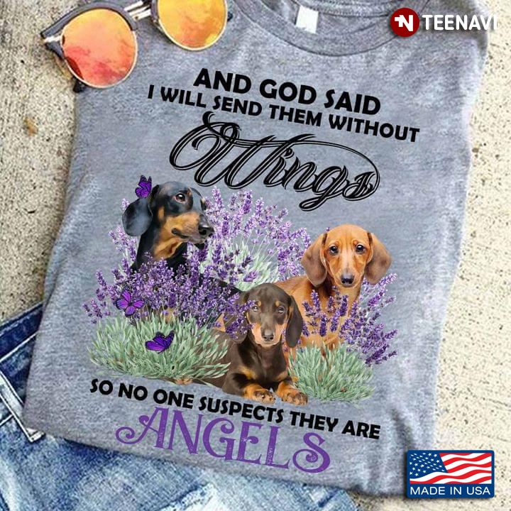 Cute Dachshunds And God Said I Will Send Them Without Wings So No One Suspects They Are Angels