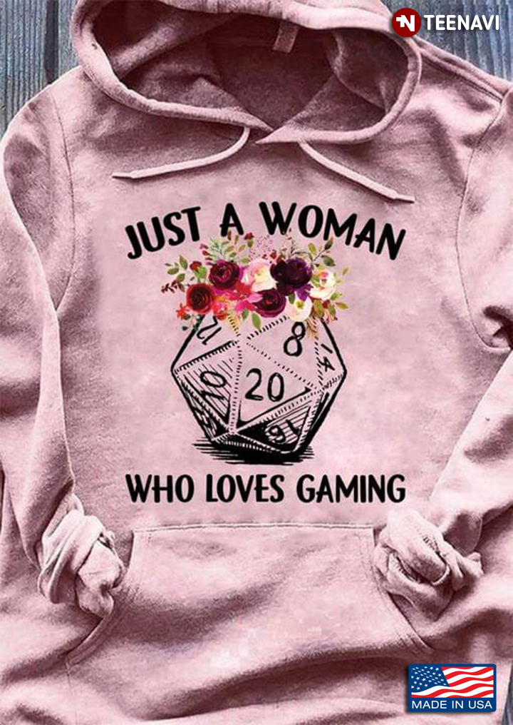 Floral Dice Just A Woman Who Loves Gaming RPG Dice