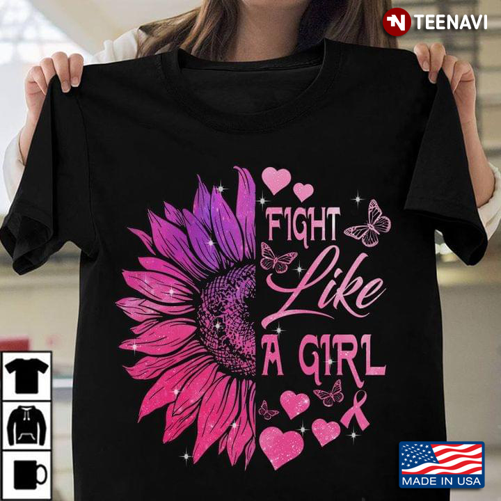 SunFlower Fight Like A Girl Breast Cancer Awareness
