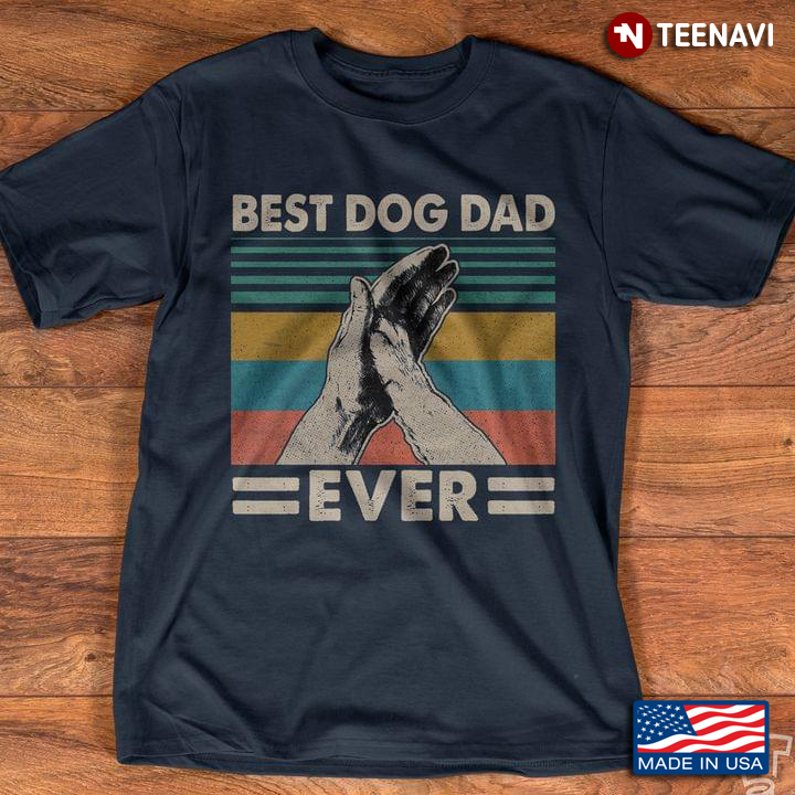 Best Dog Dad Ever Vintage Gift For Father's Day