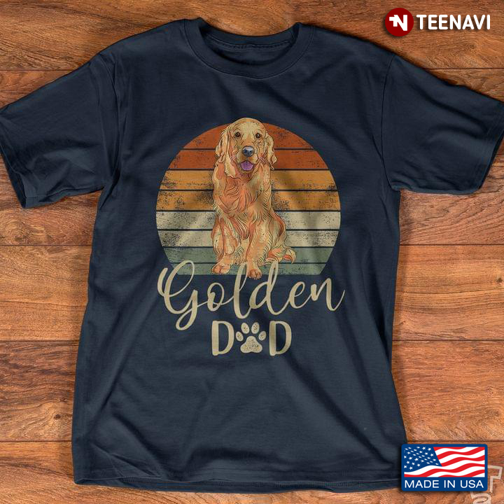 Golden Retriever Dad Dog Dad Vintage