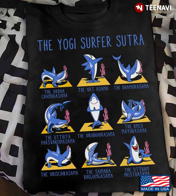 The Yogi Surfer Sutra Shark Yoga Position