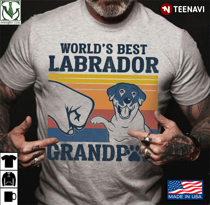 World’s Best Labrador Grandpaw Vintage