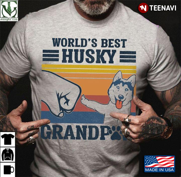 World’s Best Husky Grandpaw Vintage