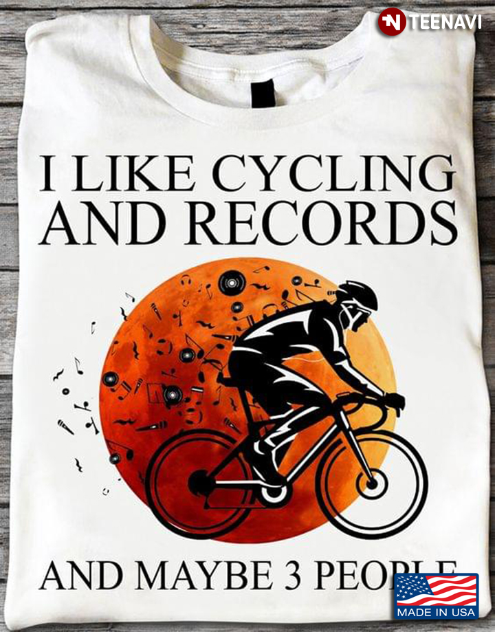 I Like Cycling And Records And Maybe 3 People Red Moon