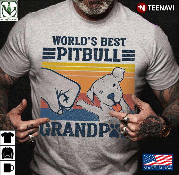 World’s Best Pitbull Grandpaw Vintage