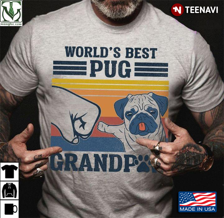 World’s Best Pug Grandpaw Vintage