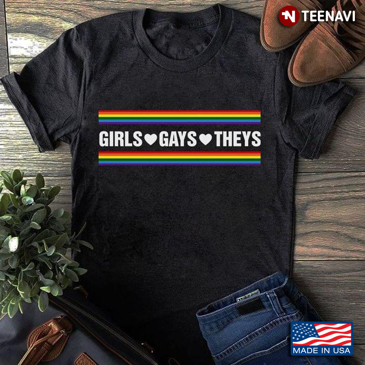 LGBT Girls Gays Theys Rainbow