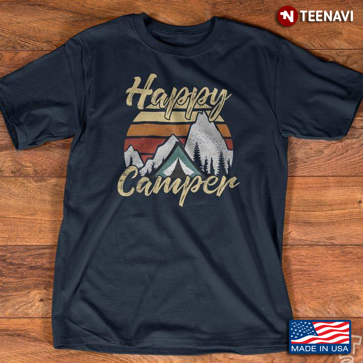 Happy Camper Camping Time Hiking Activity