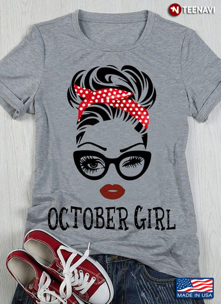 October Girl Messy Bun Girl Headband With Red Polka Dot Turban