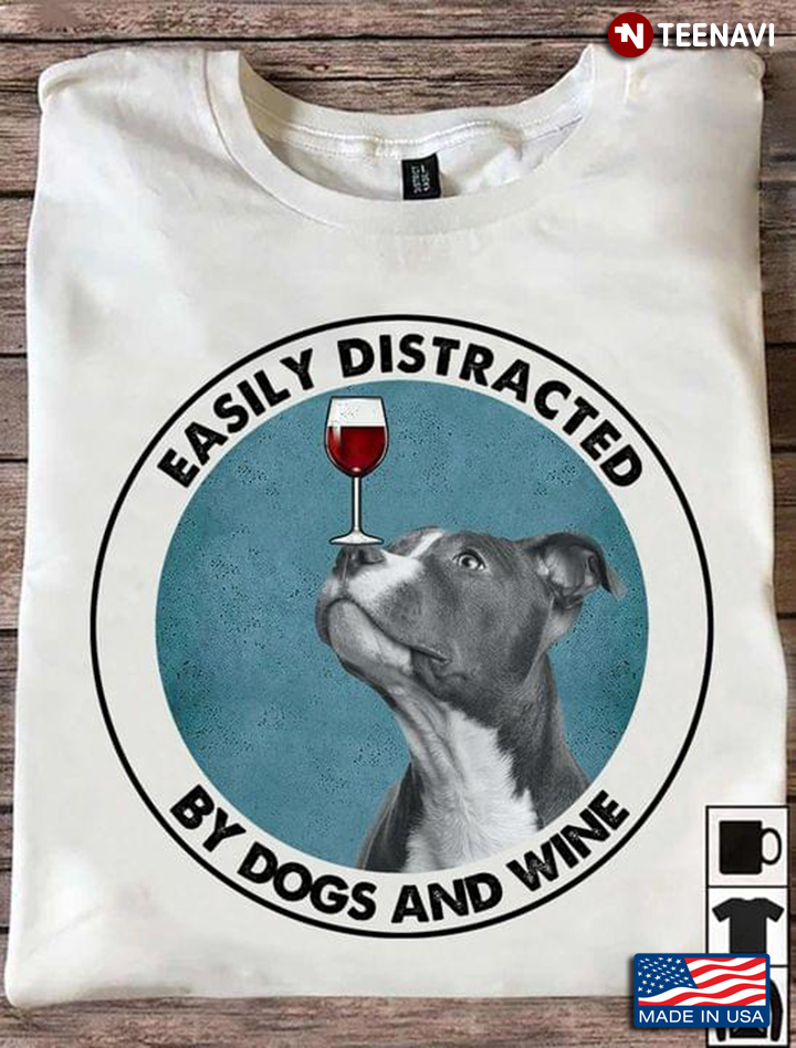 Pitbull Easily Distracted By Dogs And Wine