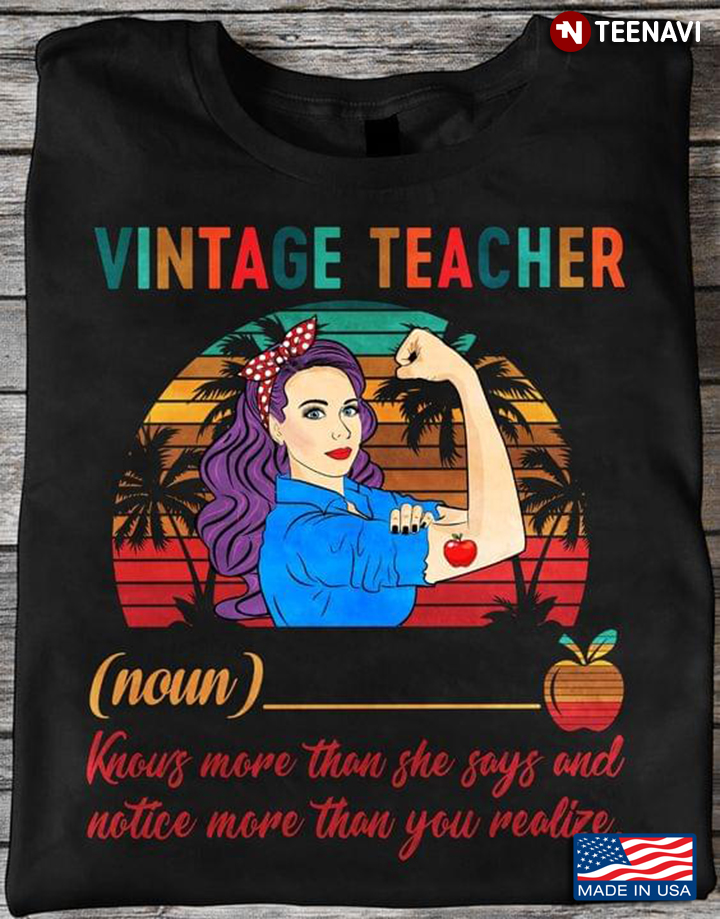 Vintage Teacher Teaching School Gift