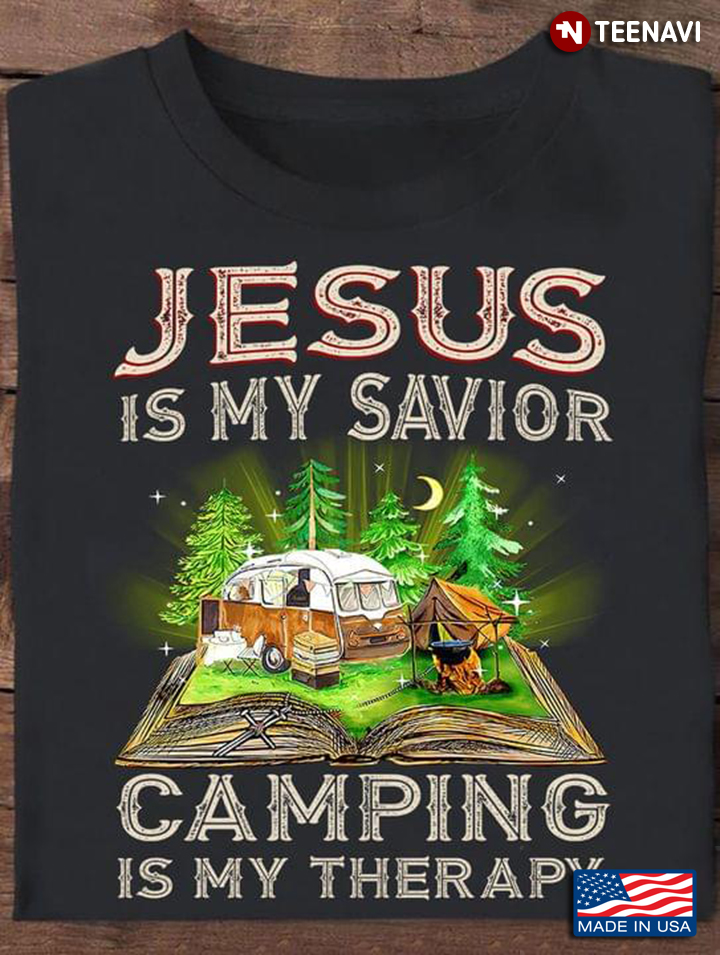 Jesus Is My Savior Camping Is My Therapy Camping Book