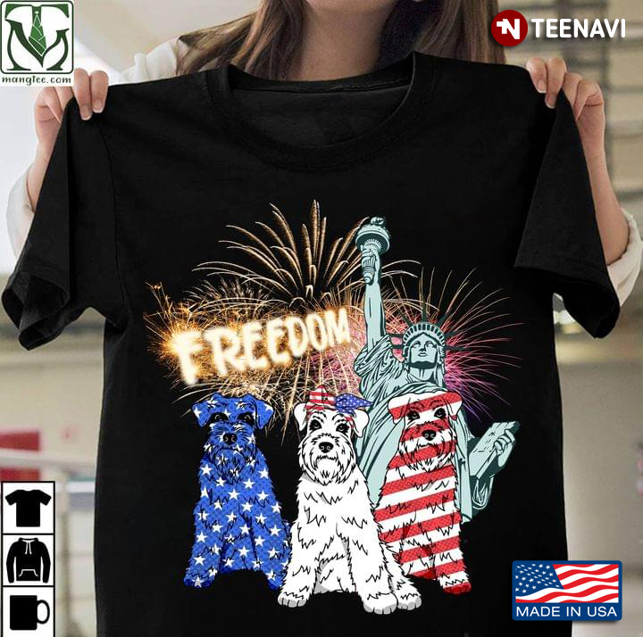 Old English Sheepdogs Freedom Firework Independence Day American Flag