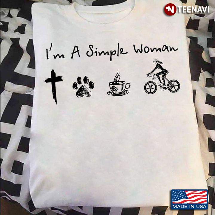 I’m A Simple Woman With Cross Dogs Coffee And Cycling