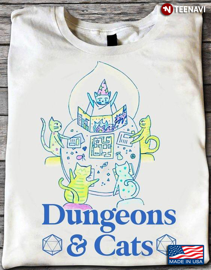 Dungeons And Cats Gift For Cat Lover
