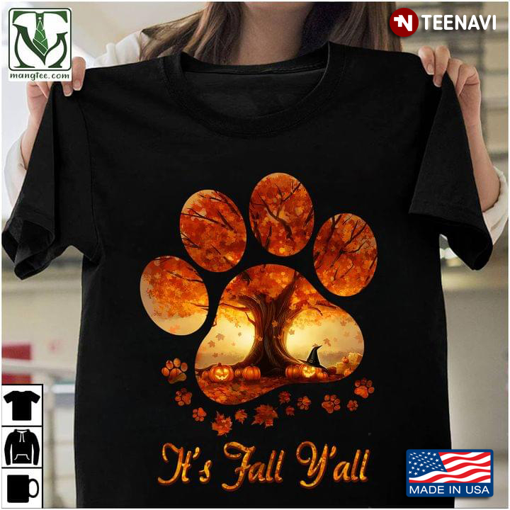 Dog Paw Autumn Tree It’s Fall Y’all