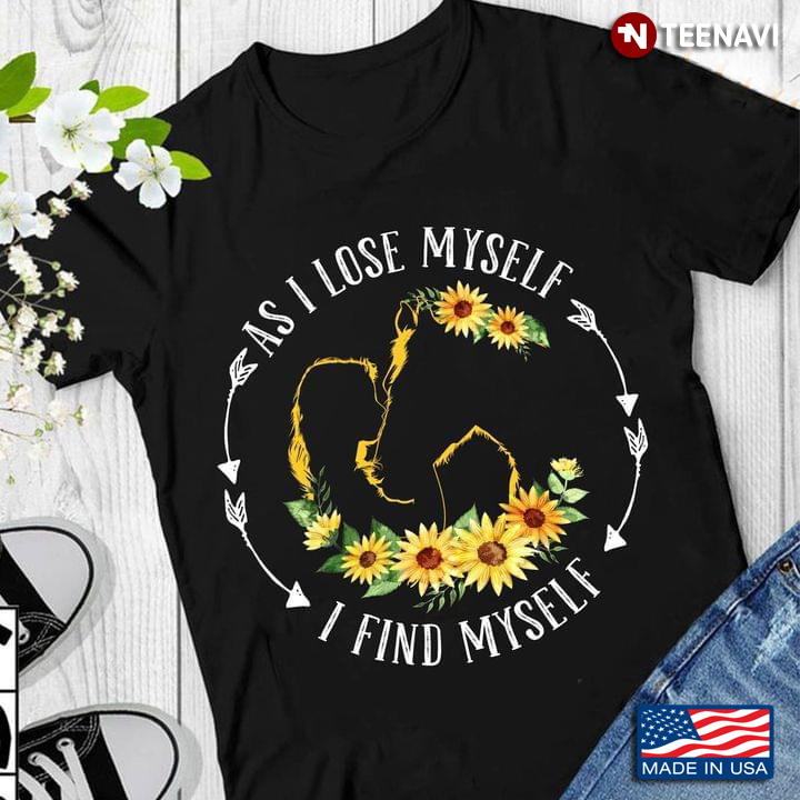 Awesome Girls And Horse As I Lose Myself I Find Myself Sunflowers