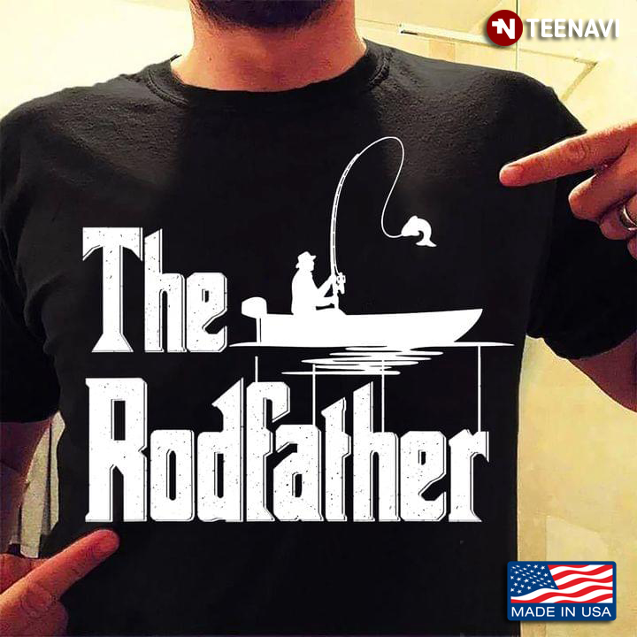 The Rodfather Funny Fishing Gift For Dad Daddy Fathers Day