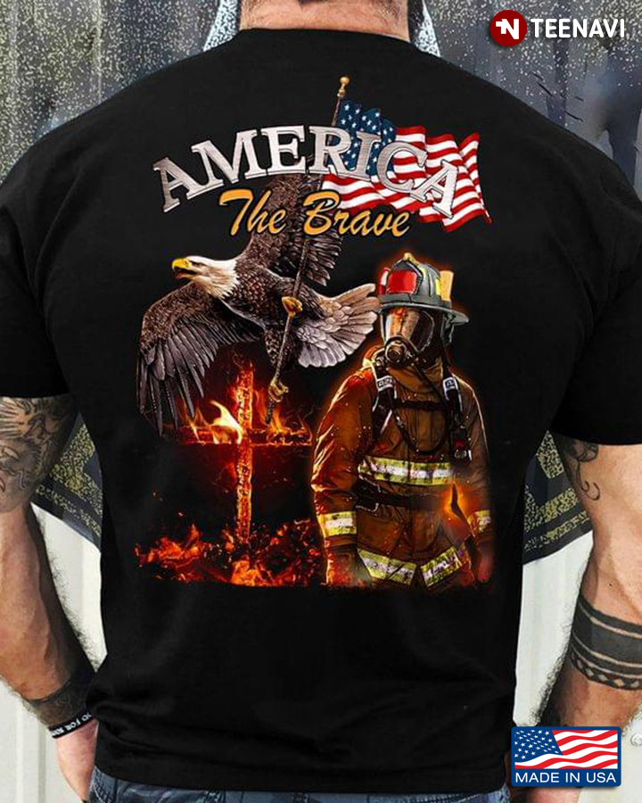 Eagle America The Brave Firefighter Cross