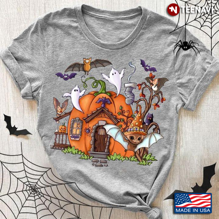 Boo Boo And Bats Pumpkin House Bat Lovers Happy Halloween