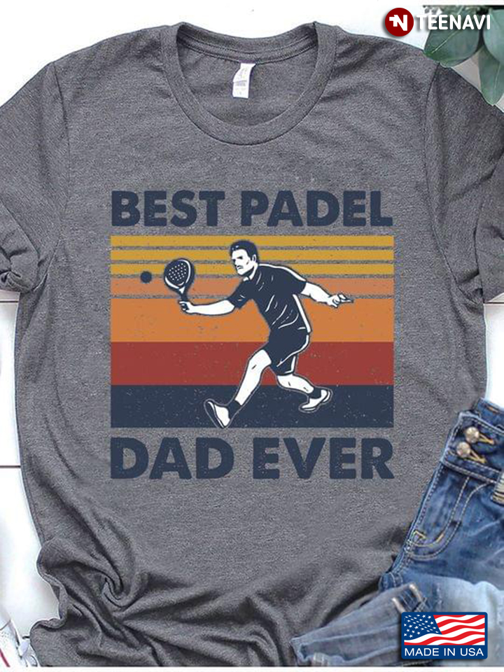 Best Padel Dad Ever Vintage