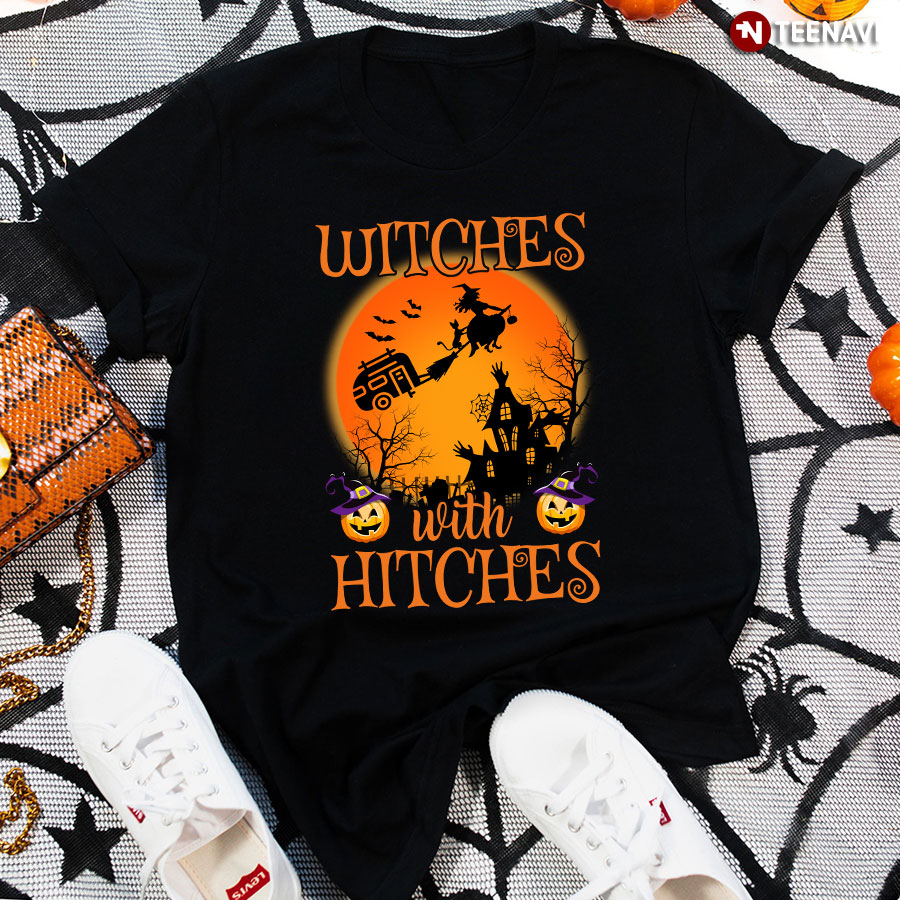 Camping Witches With Hitches  For Halloween T-Shirt