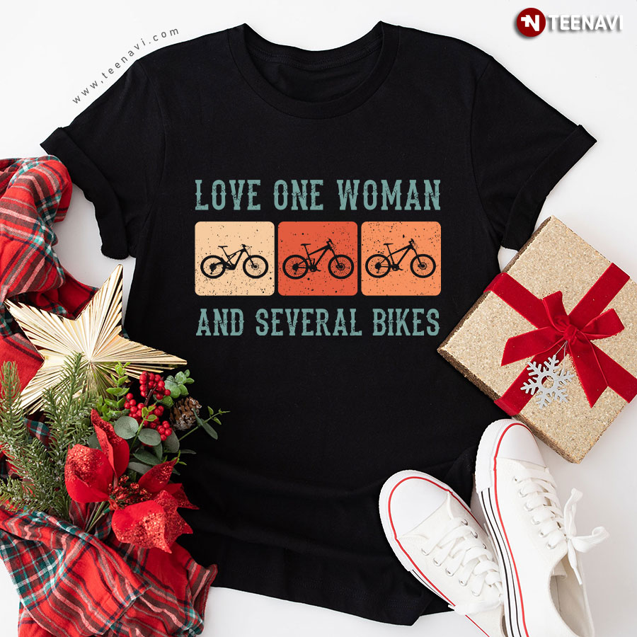 Love One Woman And Several Bikes T-Shirt