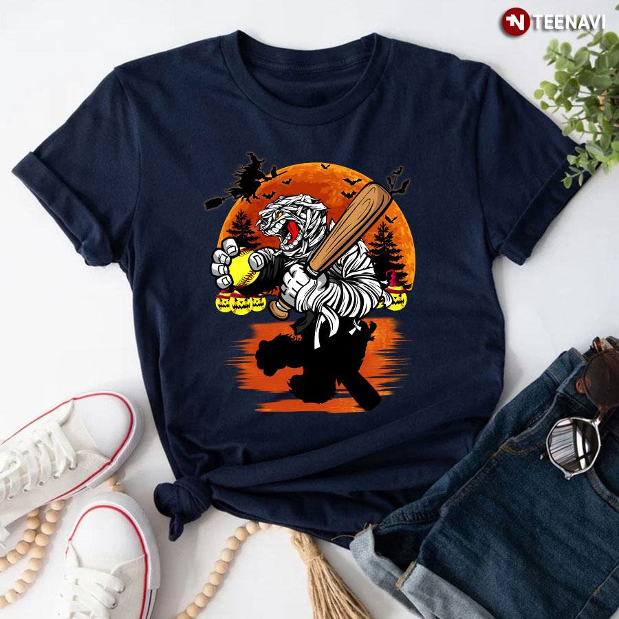Hocus Pocus Mummies Softball Player To Focus Halloween T-Shirt