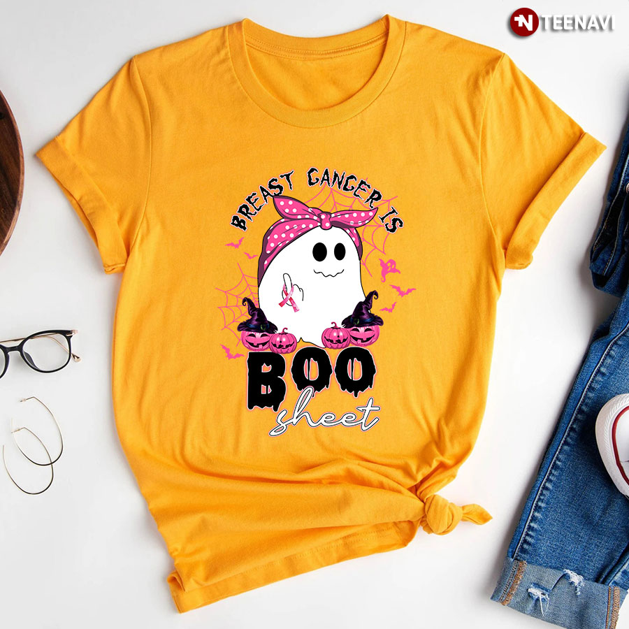 Breast Cancer is Boo Sheet Funny Halloween T-Shirt